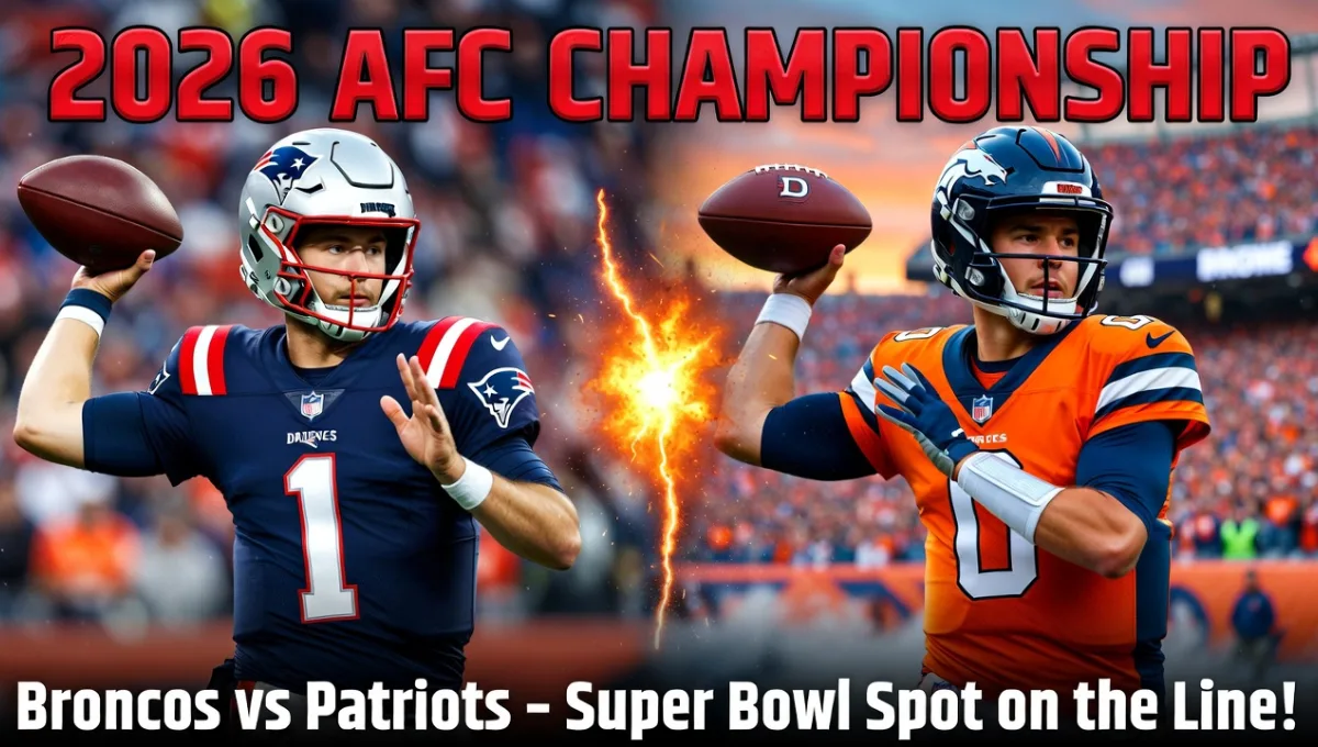 2026 AFC Championship Game Is Here – Broncos vs. Patriots Battle for Super Bowl Spot!