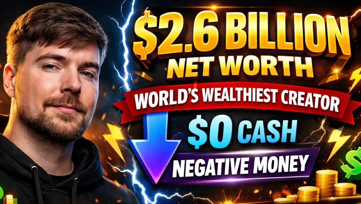 MrBeast Net Worth 2026: $2.6 Billion Empire But Claims He's "Broke" and Borrowing Cash