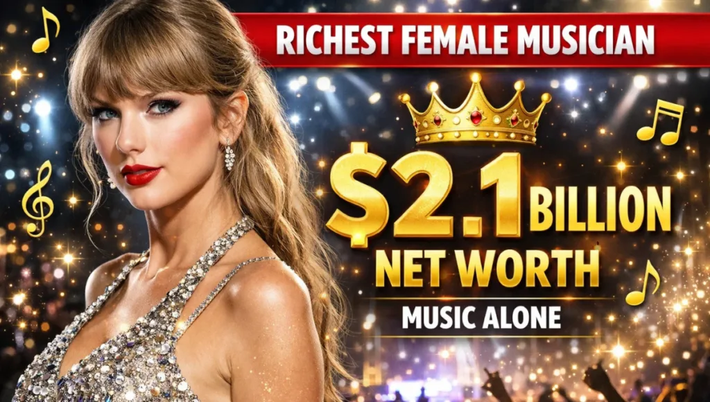 Taylor Swift Net Worth 2026: World's Richest Female Musician at $1.6-2.1 Billion, Built Entirely Through Music